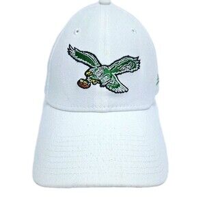 Philadelphia Eagles Retro Vintage Sport Fitted Hat Small Medium New Era White